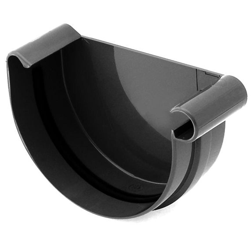 Žlabové čelo pravé 125 mm Bryza černá CELLFAST BRYZA