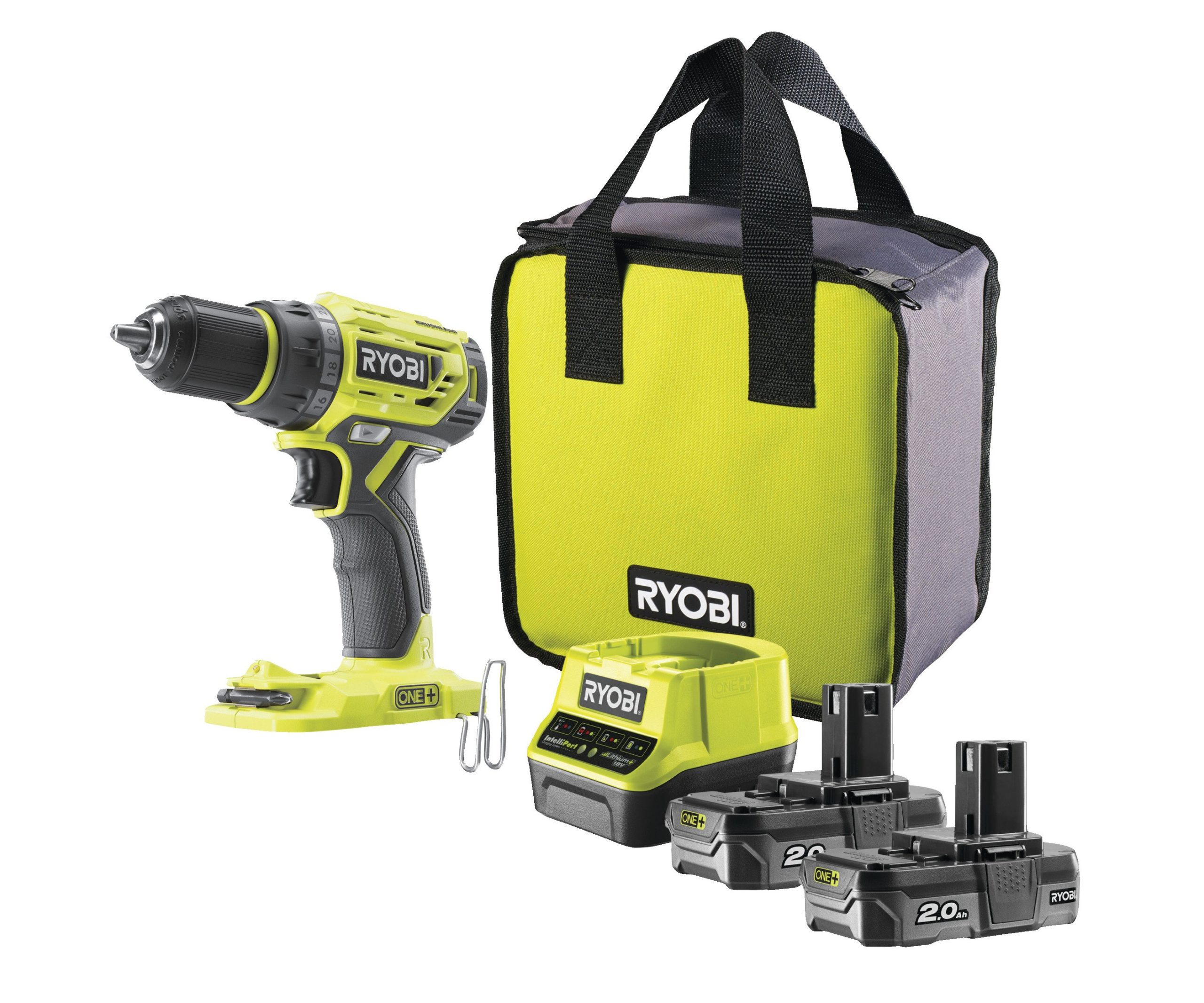 Ryobi R18DD7-220S ONE+ aku vrtací šroubovák 2x2.0Ah