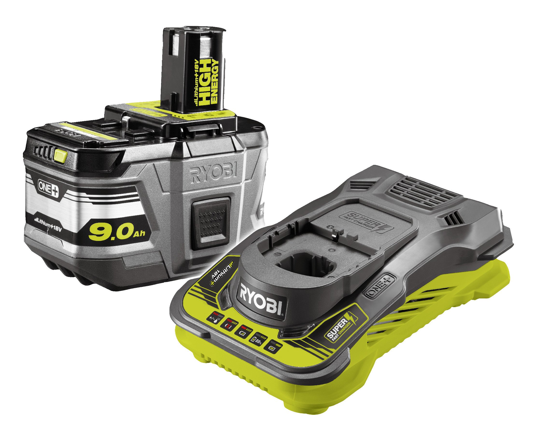Ryobi RC18150-190 ONE+ akumulátor 9.0Ah + rychlonabíječka 18V