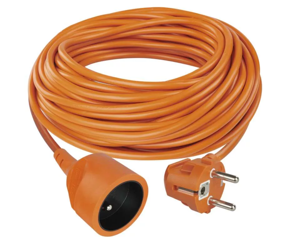 Šňůra prodlužovací oranžová 1 zásuvka - 20m