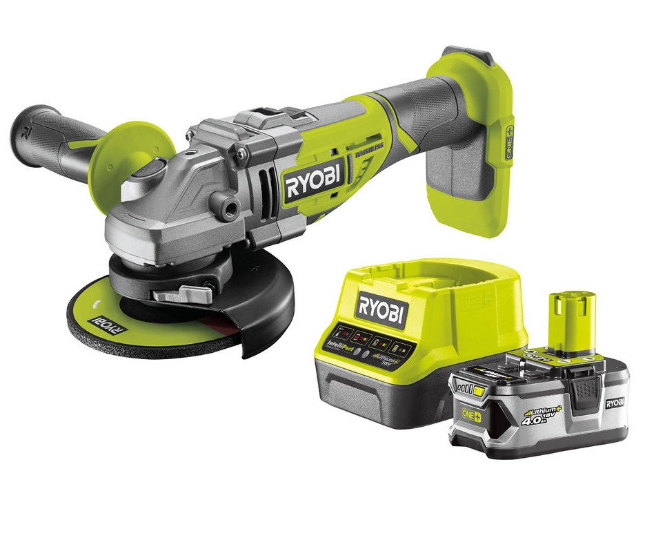Ryobi R18AG7-140S ONE+ aku úhlová bruska 125mm 1x4.0Ah