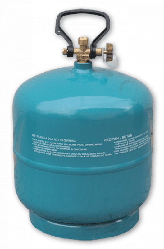 Plynová láhev na propan-butan 3kg PBB03 BRADAS