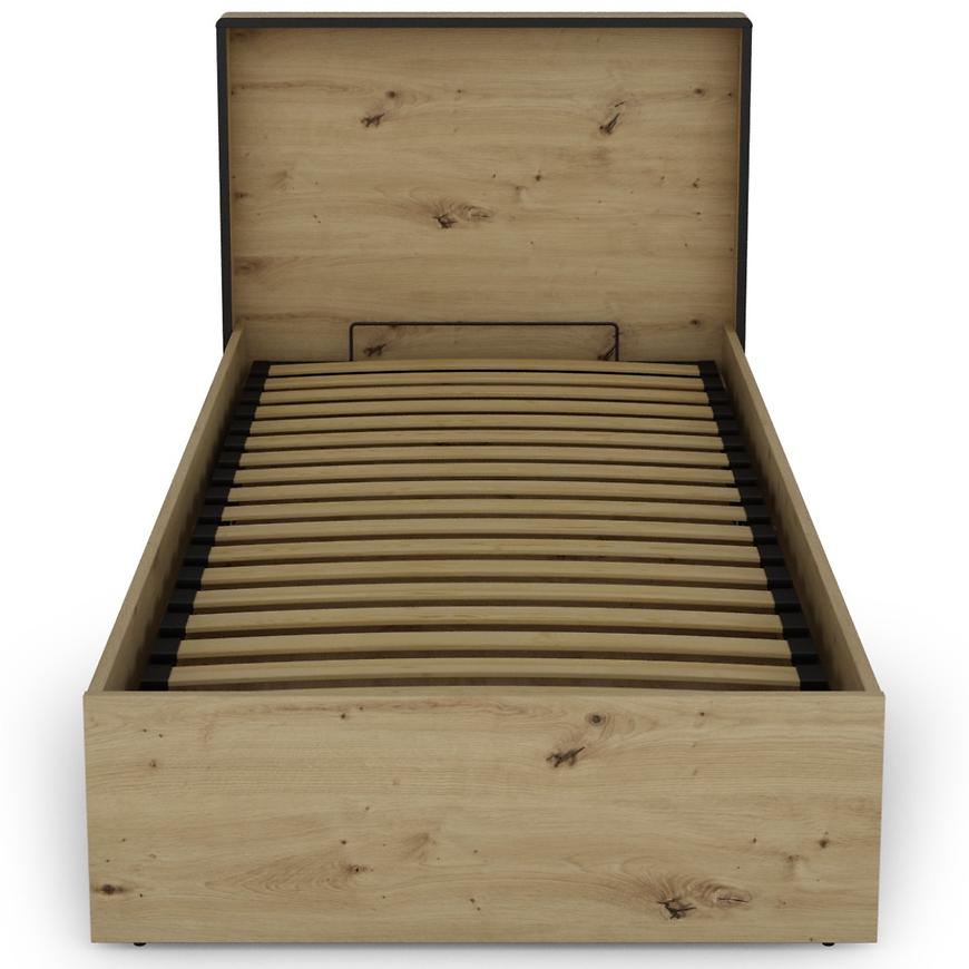 Postel Capannoli 90 dub artisan/černá Baumax