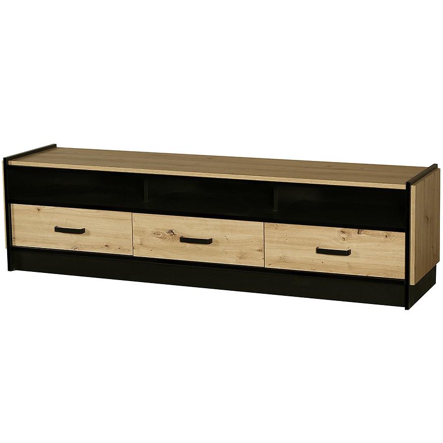 TV stolek 3S Karia dub artisan/dub artisan+černá Baumax