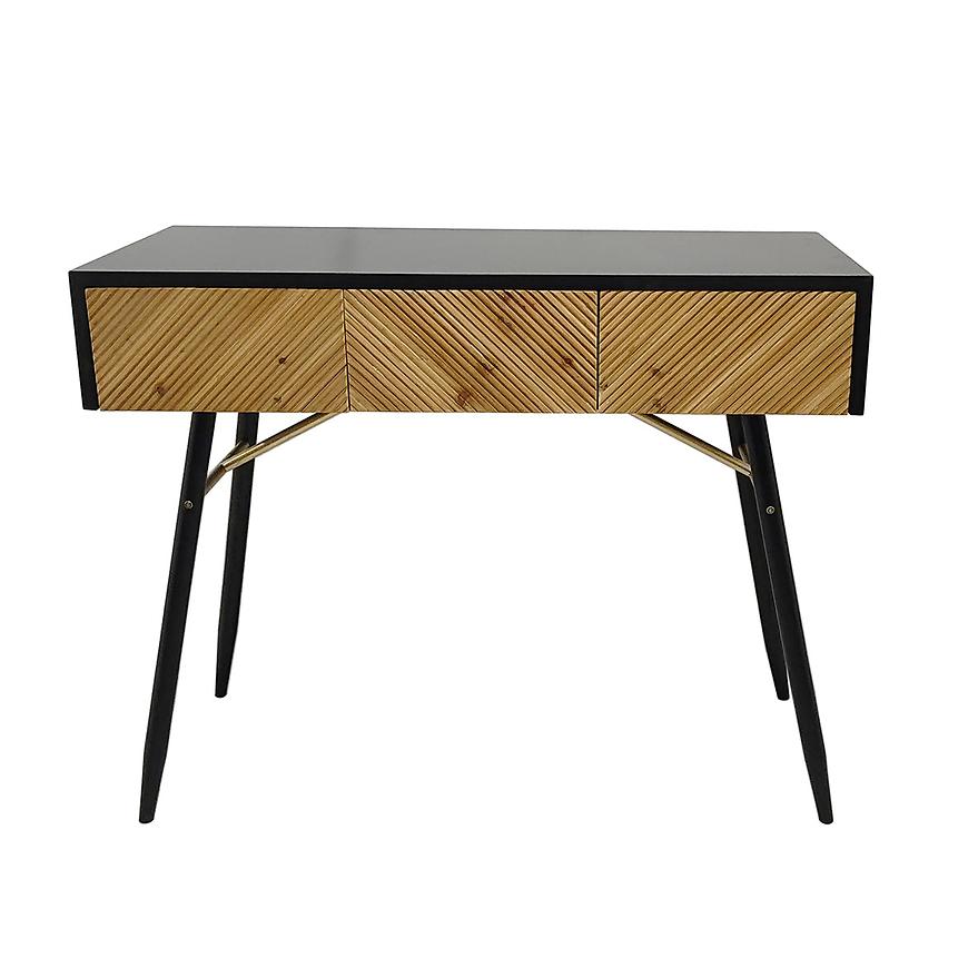 Toaletní stolek Vermont 100X40X80 black/wood Baumax