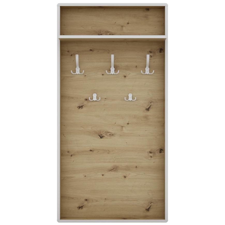 Věšák Capannoli dub artisan/bílá Baumax