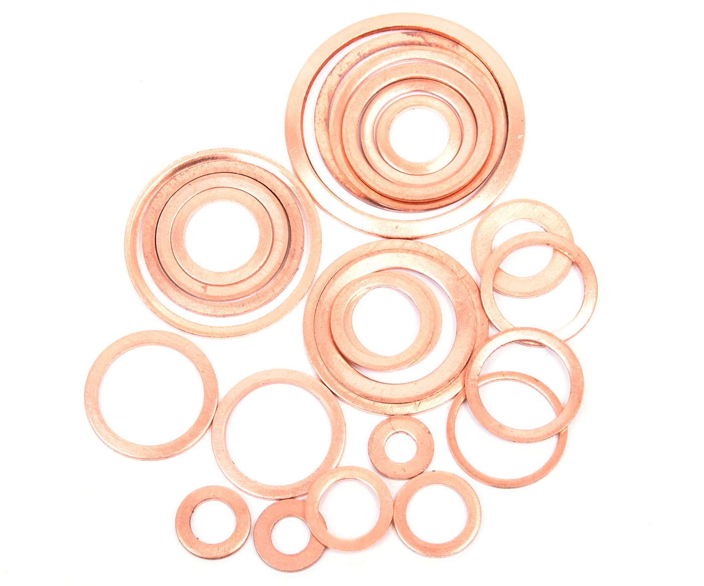 Sada měděných kroužků 25ks
