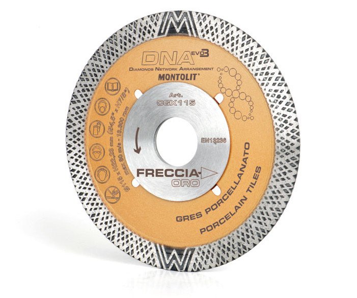 Kotouč diamantový řezný celoobvodový/turbo CGX Montolit - 125mm