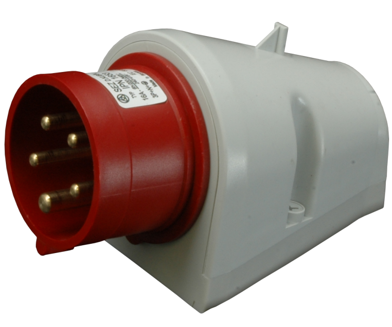 Vidlice průmyslová 380V 32A SEZ - 5pólová nástěnná IPN 3253