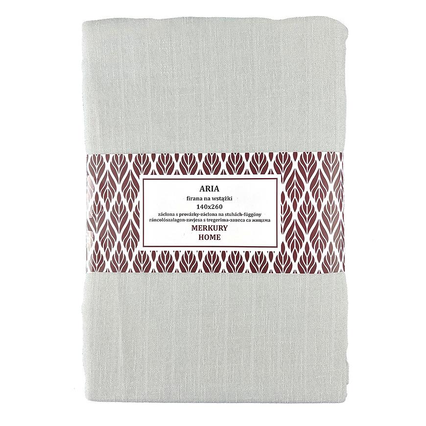 Záclona na zavazování ARIA polyester ecru 140x260 Merkury Home Baumax