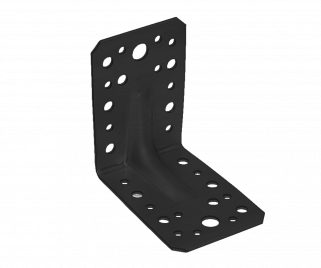 Úhelník s prolisem černý Domax KP