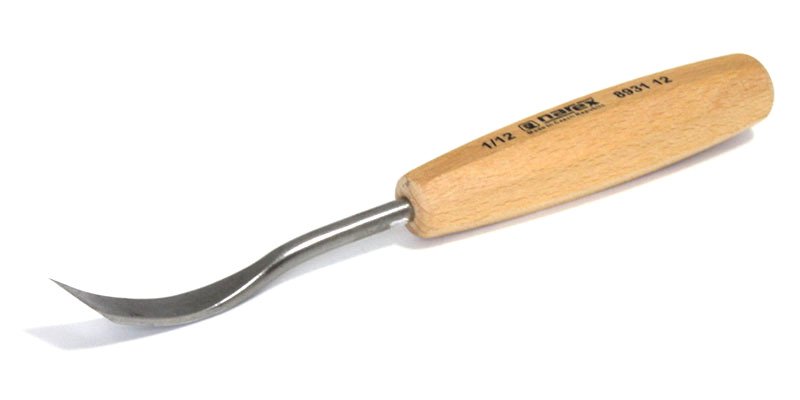 Dláto řezbářské prohnuté Standard line Narex - ploché kosé L 12mm 8931 12