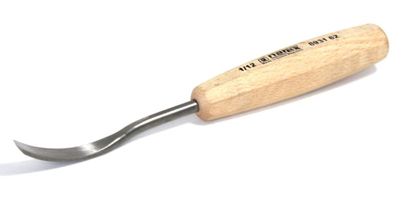 Dláto řezbářské prohnuté Standard line Narex - ploché kosé P 12mm 8931 62