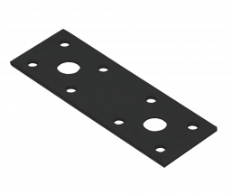 Spojka plochá černá Domax LP