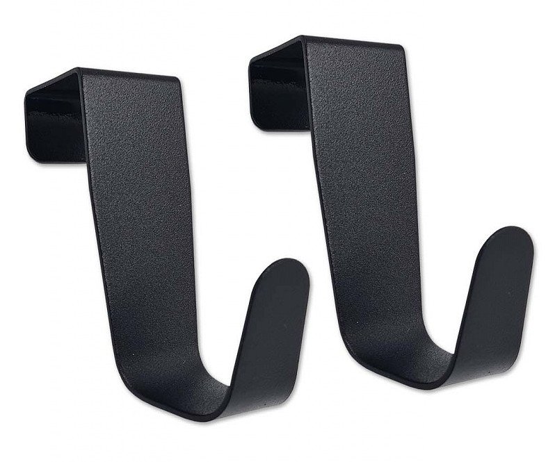 Háček na dveře a zásuvku 2ks - černý