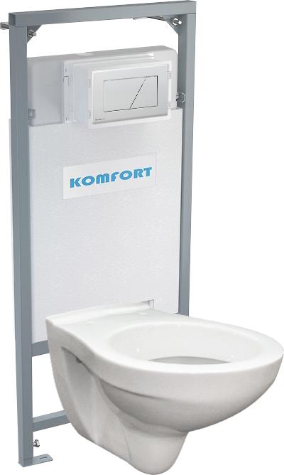 Alcadrain podomítkový set pro komfort C201 +tlačítko +WC mísa závěsná ALCADRAIN