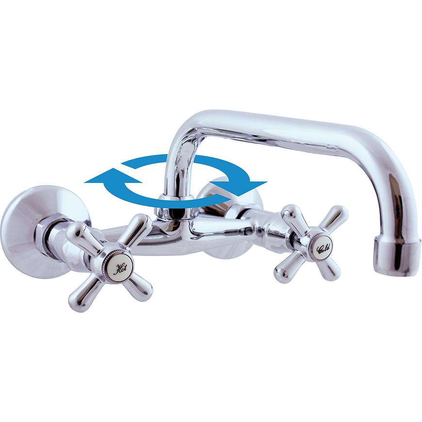 RAV-SLEZÁK Baterie dřezová nástěnná MORAVA MK102.5/27 RAV-SLEZÁK