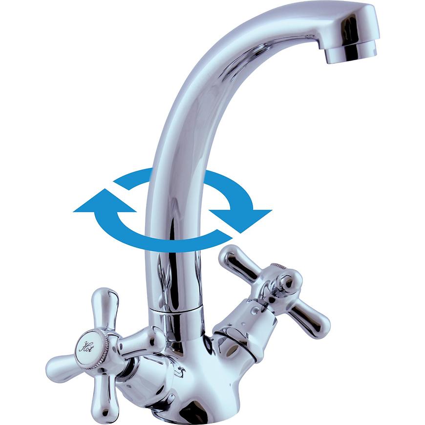 RAV-SLEZÁK Baterie dřezová stojánková MORAVA MK120.0/2 RAV-SLEZÁK