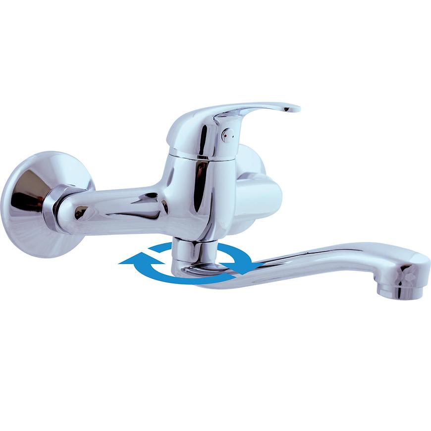 RAV-SLEZÁK Baterie dřezová/umyvadlová nástěnná SÁZAVA SA001.5/26 RAV-SLEZÁK