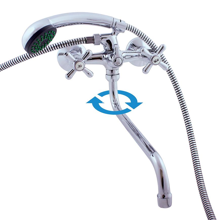 RAV-SLEZÁK Baterie pro vanu a umyvadlo nástěnná MORAVA MK153.0/1 RAV-SLEZÁK