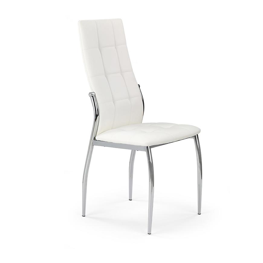 Židle K209 kov/eko kůže bílá 43x54x101 Baumax