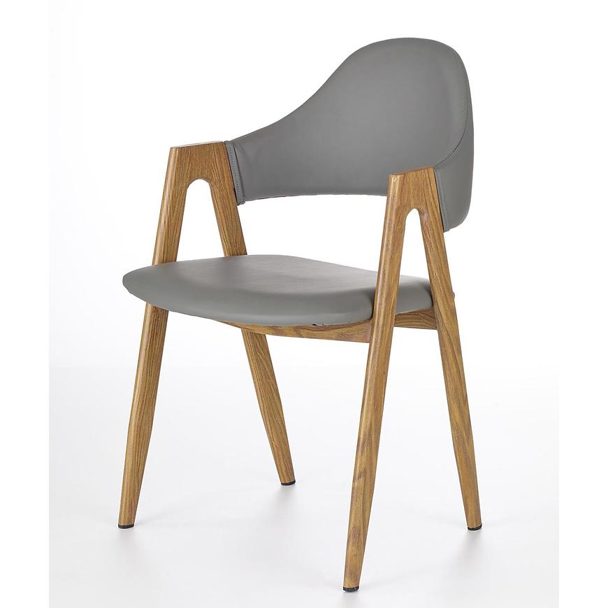 Židle K247 eko kůže/kov šedá 53x57x80 Baumax