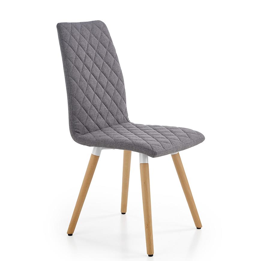 Židle K282 látka/dřevo šedá