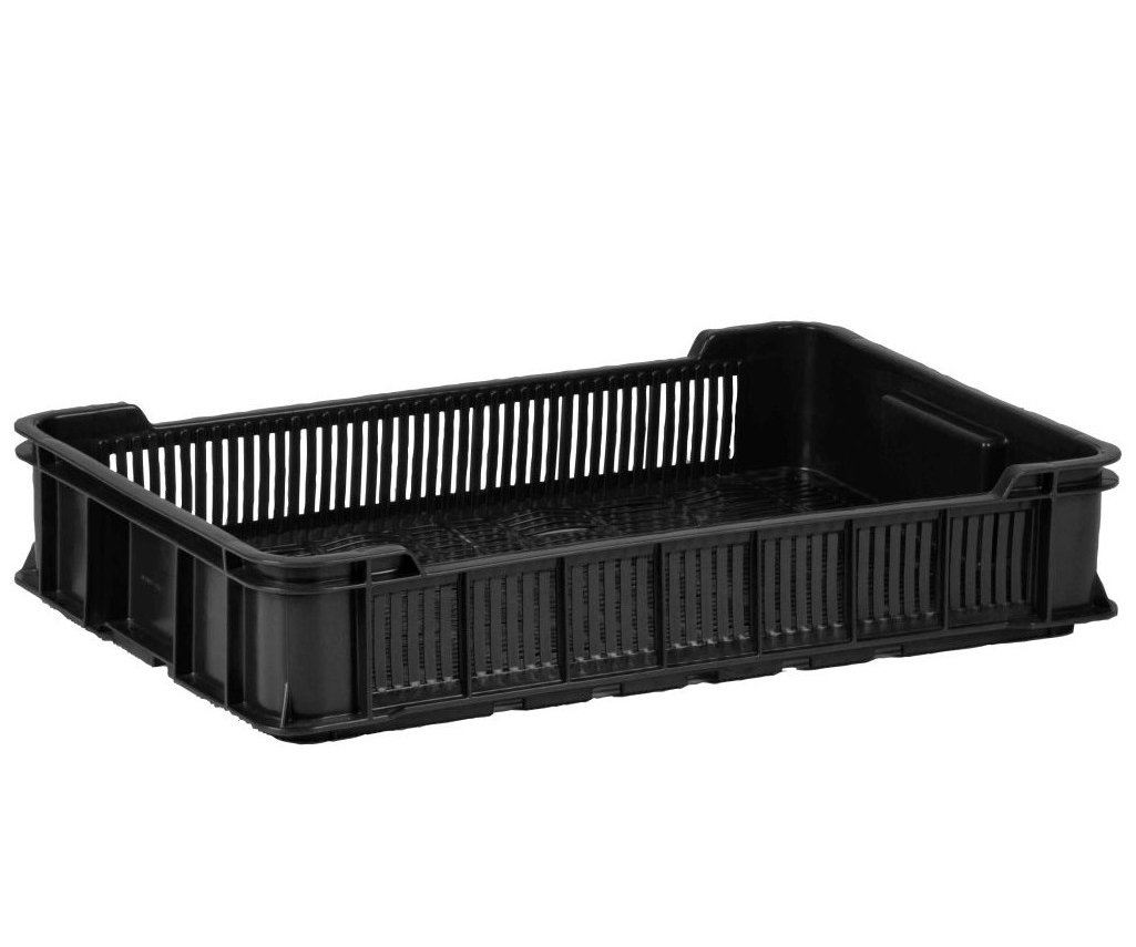 Přepravka nízká černá 10 kg