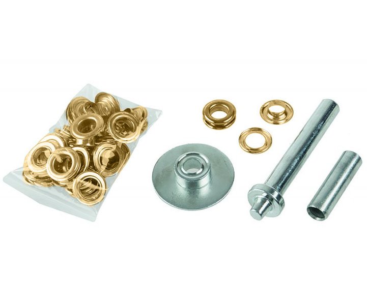 Kroužky plachtové 12mm 25ks s lisovacím přípravkem Festa