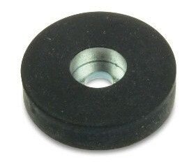 Magnet neodym pogumovaný válec s prohlubní 22x6mm