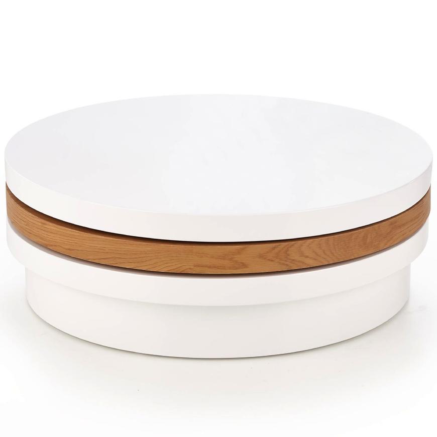 Konferenční stolek Michelle bílá/dub zlatá Baumax