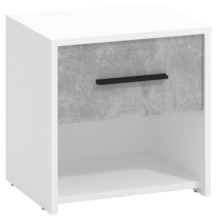 Noční stolek Varadero beton/bílý 2NO1F 11011619 Baumax