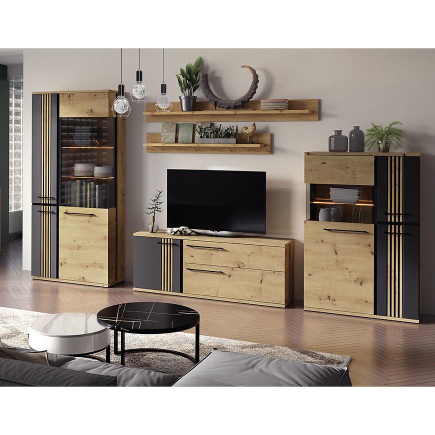 Obývací stěna Molto set A black Baumax