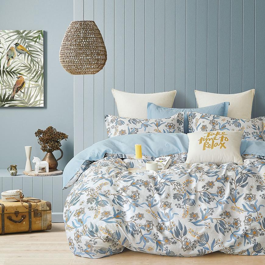 Povlečení z bavlněného saténu ALBS-M0035B 140x200 Baumax