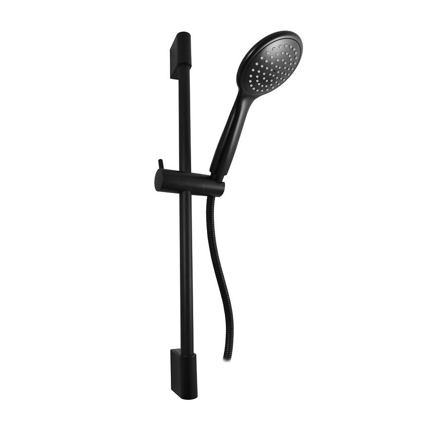 RAV-SLEZÁK Sprchový komplet s posuvným držákem SK0007CMAT - ČERNÁ RAV-SLEZÁK