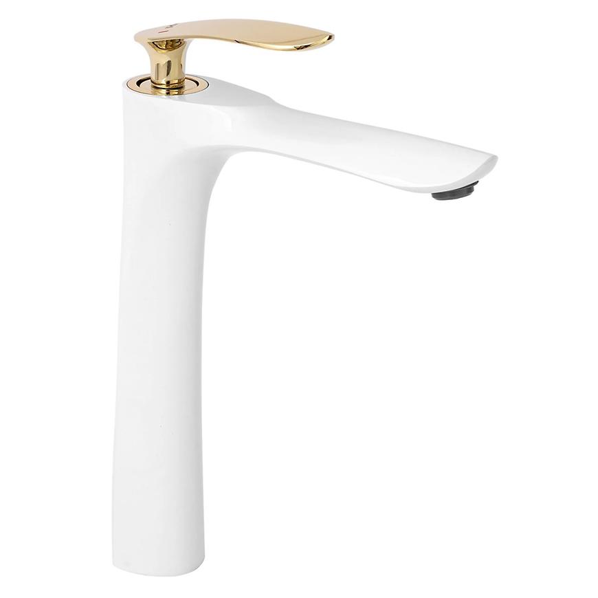 Umyvadlová baterie vysokáka Rea Orbit bílá/zlatá REA