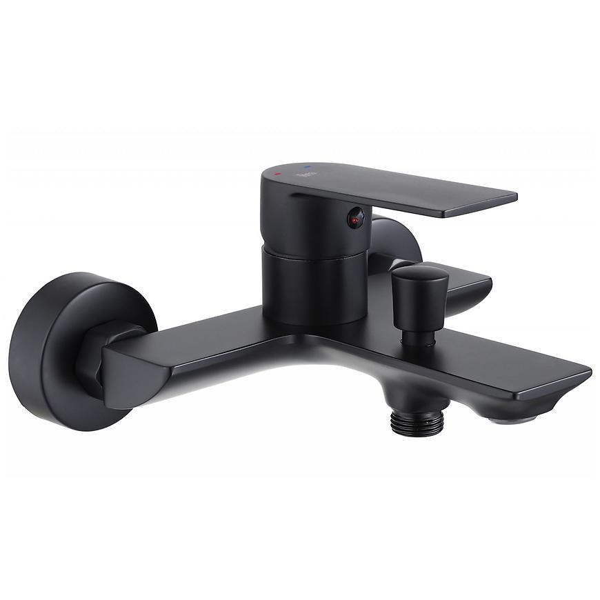 Vanová baterie se sprchovým setem Rea Urban černá REA