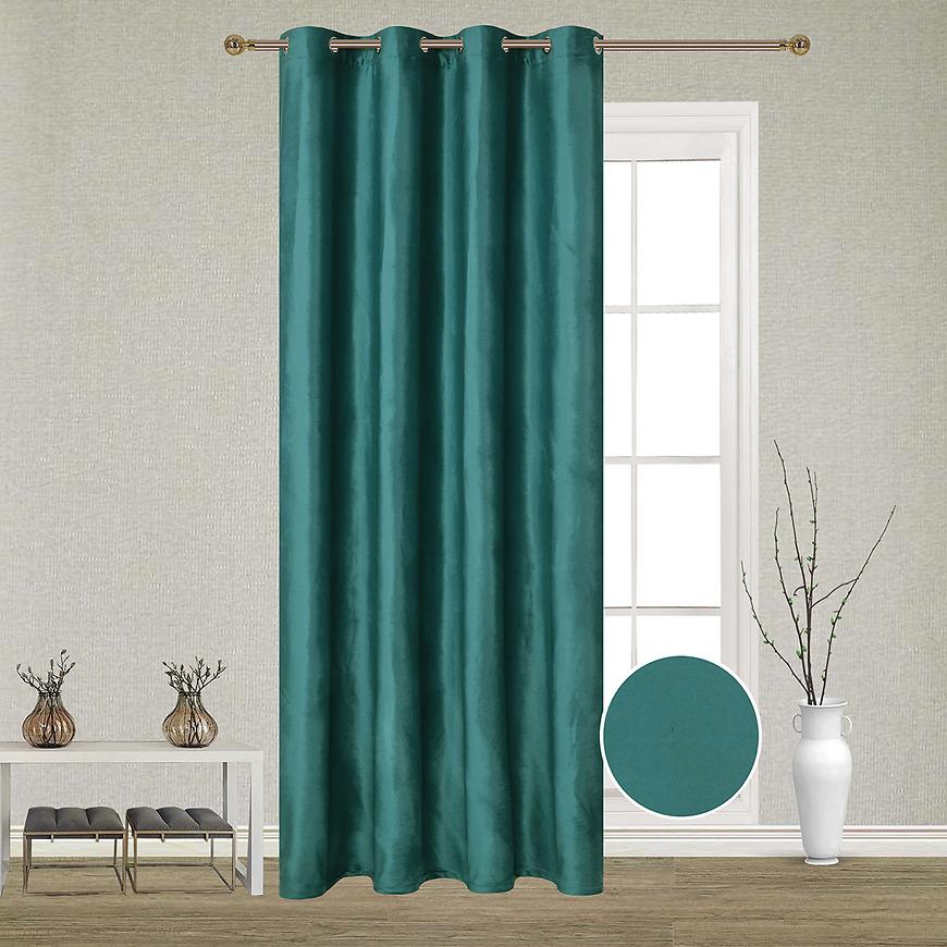 Závěs s průchodkami Monika 21574/41 140x250 modrozelený Baumax