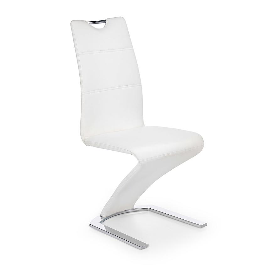 Židle K188 kov/eko kůže bílá 46x63x101 Baumax
