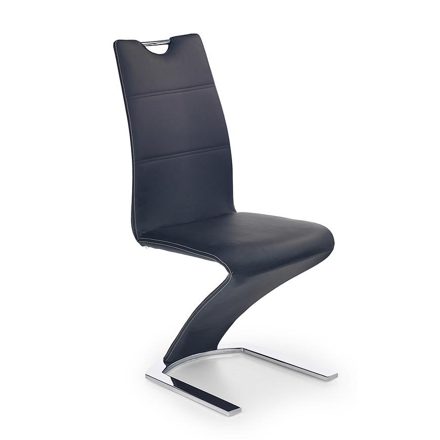 Židle K188 kov/eko kůže černá 46x63x101 Baumax