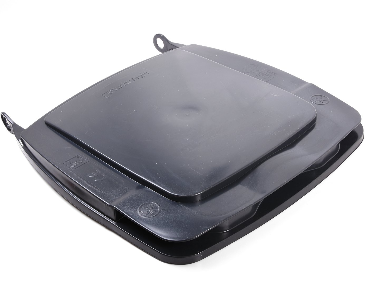 Víko popelnice plastové - 120l červená