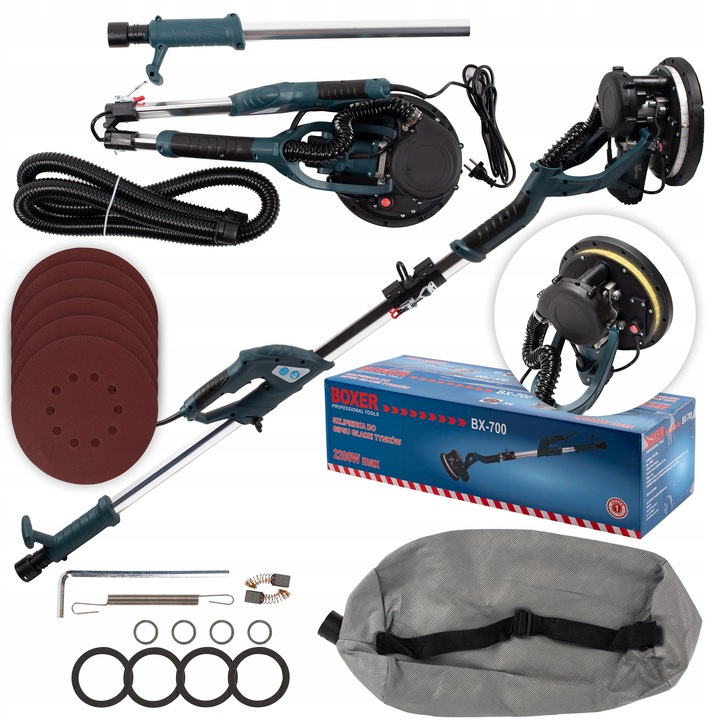 ONDRAGON Bruska na sádrokarton a omítku 2200W 230V + příslušenství BX-700 BOXER