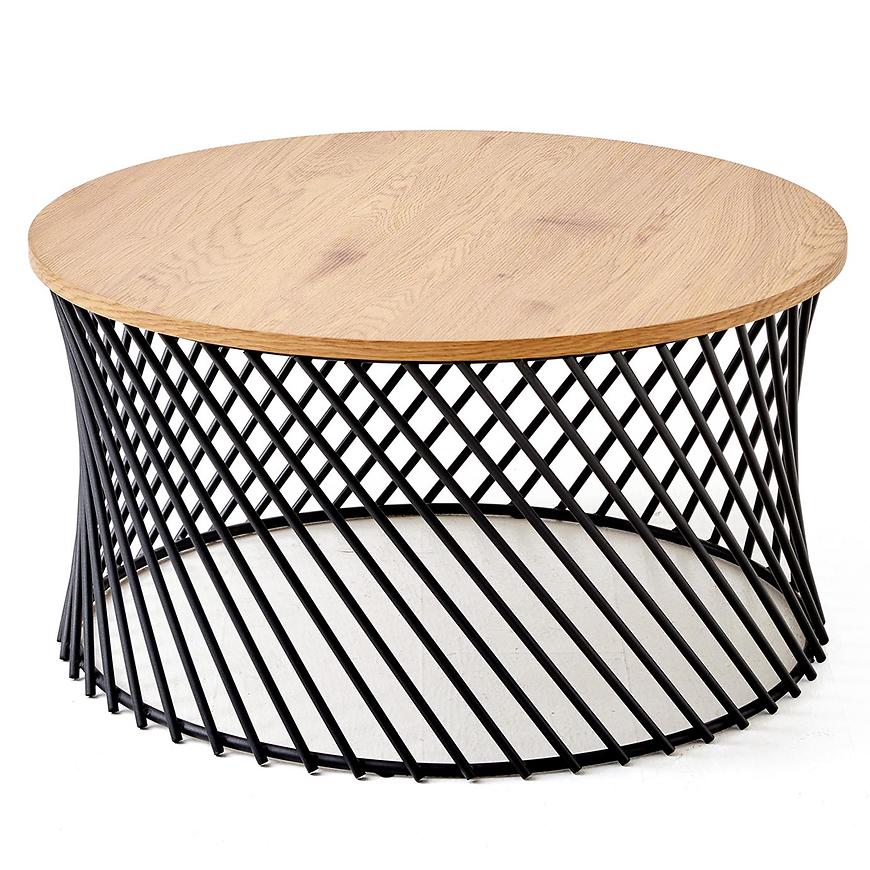 Konferenční stolek Minerwa popelavě šedá mramor/černá Baumax