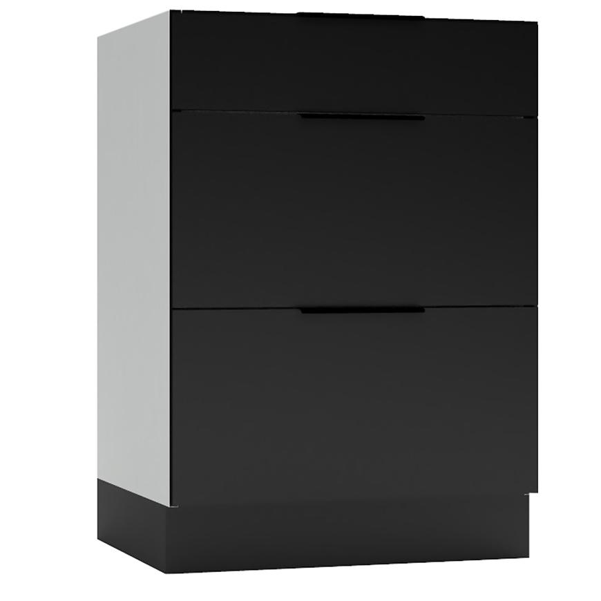 Kuchyňská skříňka Mina D60 S/3 černá Baumax
