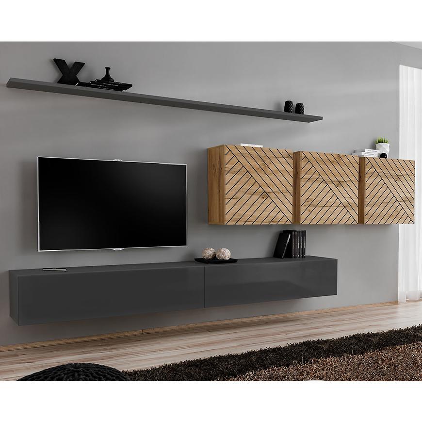 Obývací Stěna Switch VII Line Grafit/Wotan Baumax