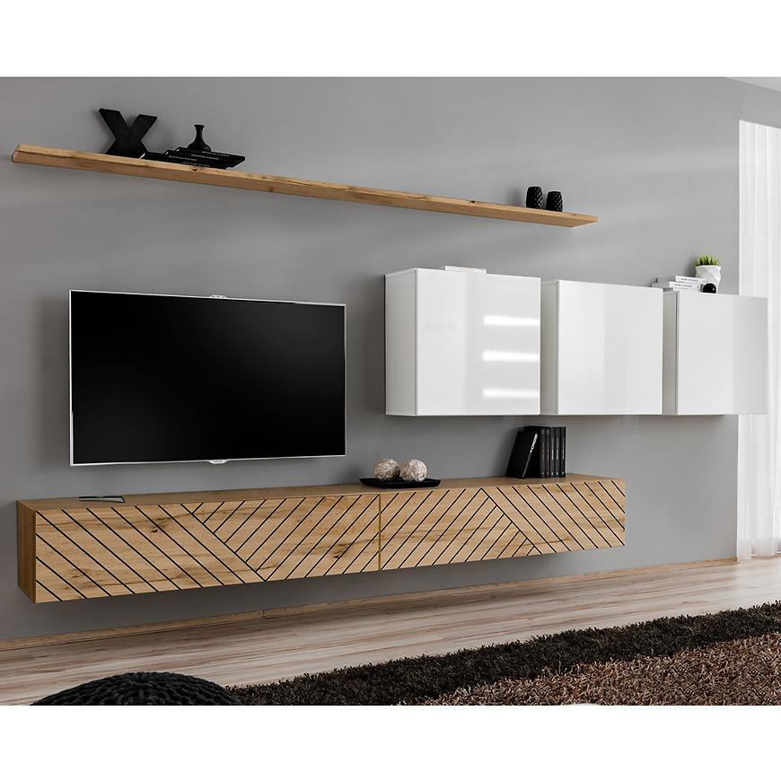 Obývací Stěna Switch VII Line Wotan/Bílý Baumax