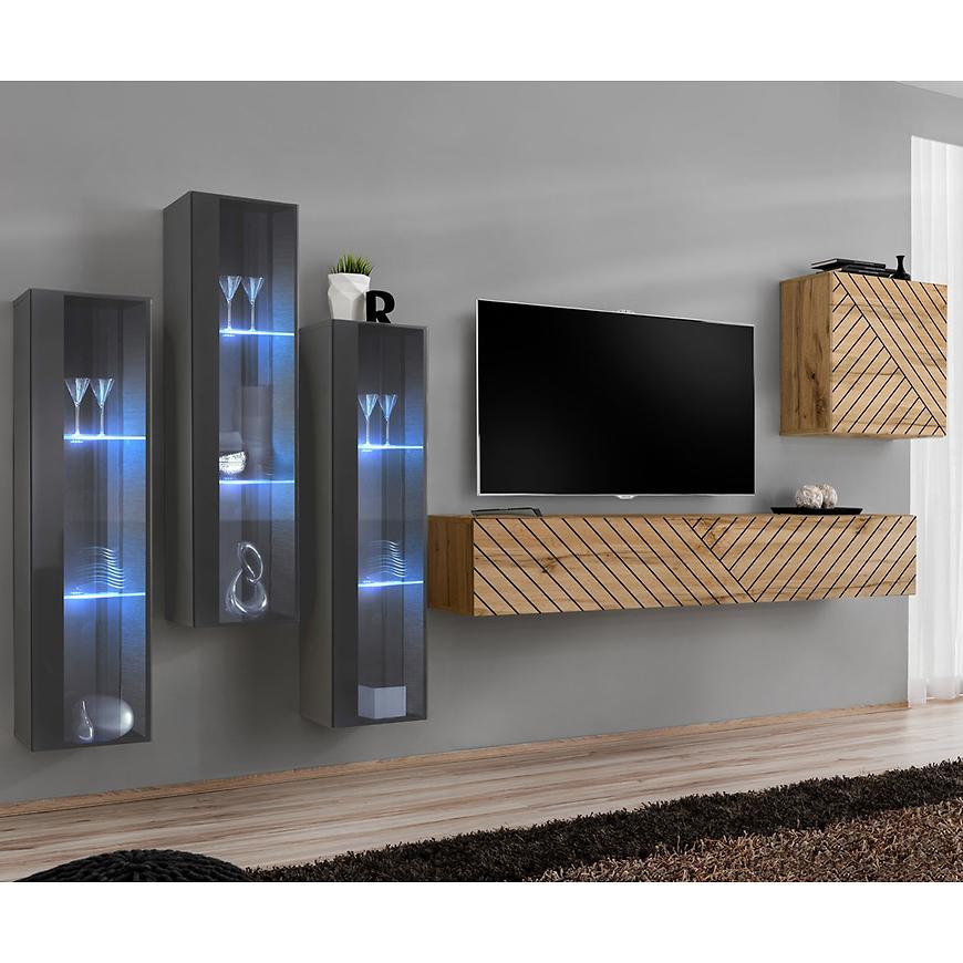 Obývací Stěna Switch XIII Line Grafit/Wotan Baumax