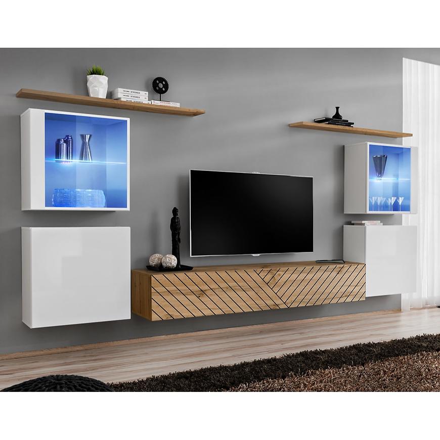 Obývací Stěna Switch XIV Line Bílý/Wotan Baumax