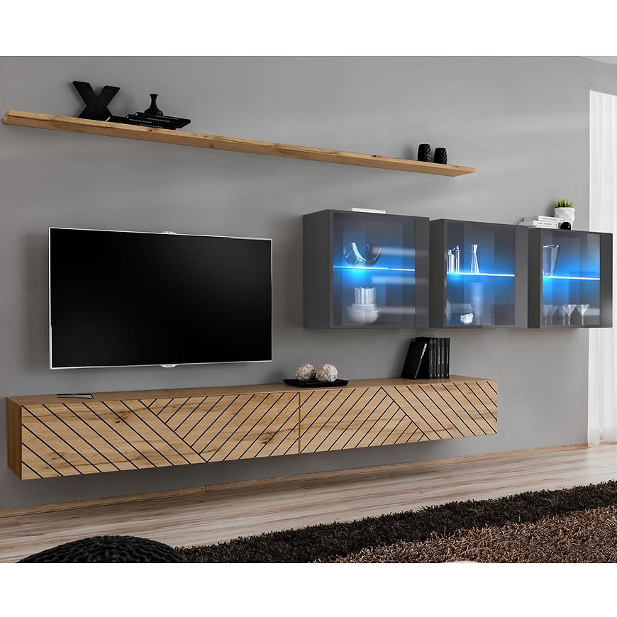 Obývací Stěna Switch XVII Line Wotan/Grafit Baumax