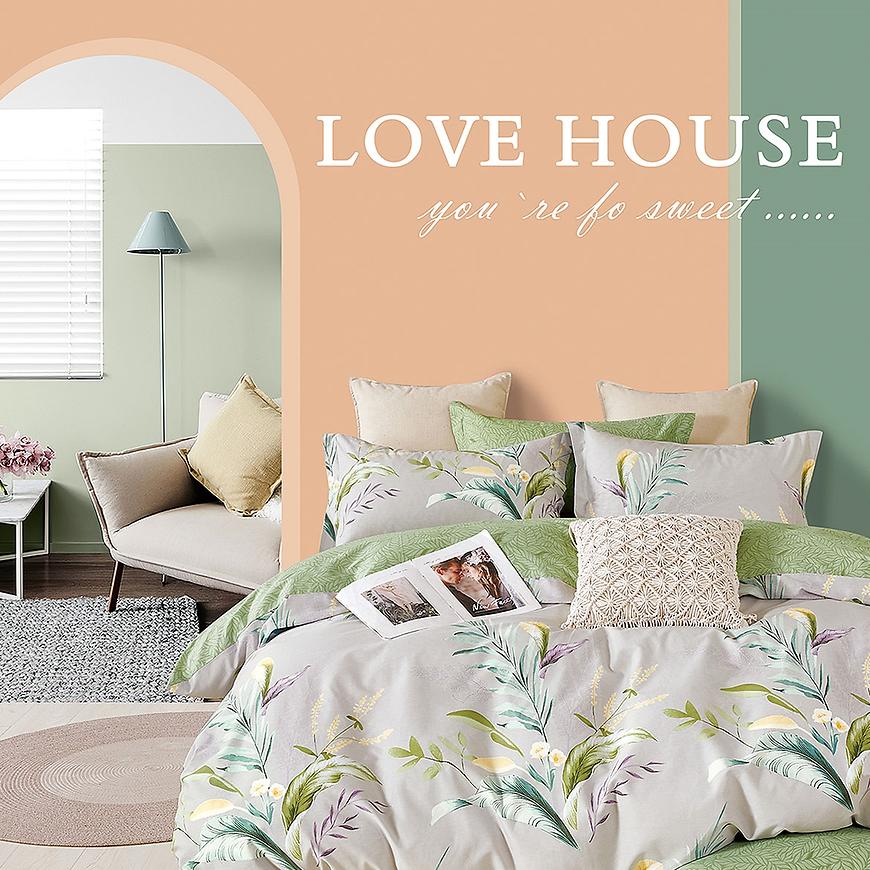 Povlečení z bavlněného saténu ALBS-M0020B 160x200 Baumax